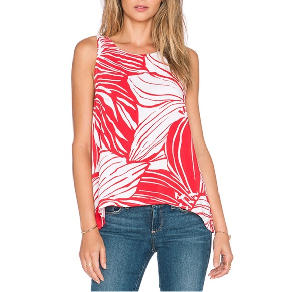 Splendid Tops - Splendid Floral Plaid Mix Drape Tank Splendid Tops - Splendid Floral Plaid Mix Drape Tank
